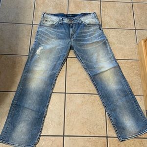 Mens Silver Jeans